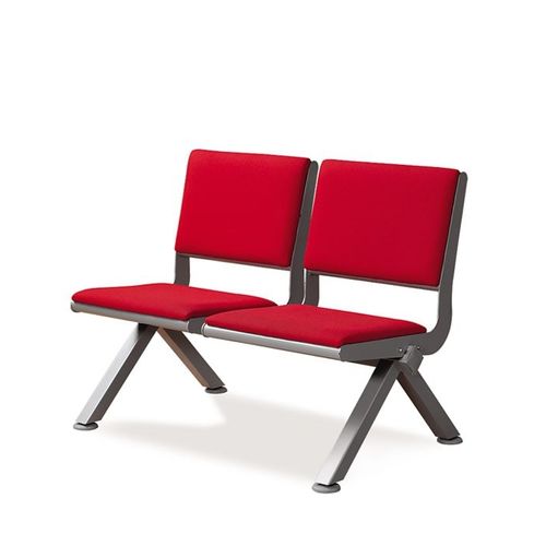 Stahl-Traversenbank - SITRIN - Flekssit Office Furniture - Stoff / 3 Plätze / Zweisitzer