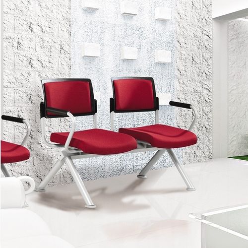 Stoff-Traversenbank - TOPAZ - Flekssit Office Furniture - Polyurethan / 3 Plätze / Zweisitzer