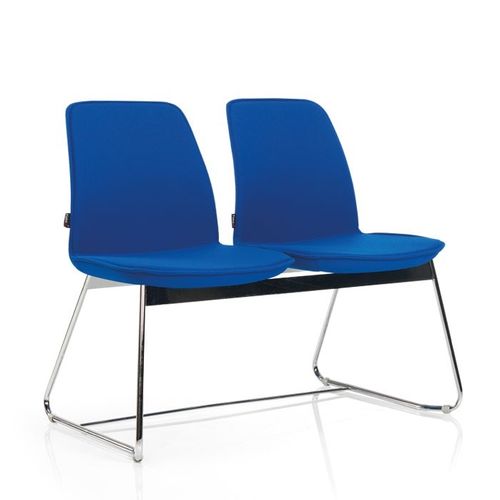 Stoff-Traversenbank - SUDE - Flekssit Office Furniture - Polyurethan / Zweisitzer / für den Innenraum