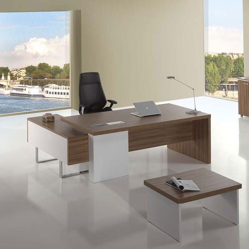 Chefschreibtisch - ERGUVAN - Flekssit Office Furniture - klassisch / melaminbeschichtet / mit Stauraum