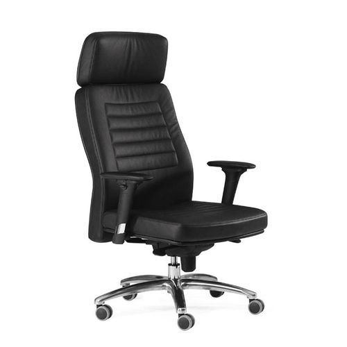 Moderner Chefsessel - AZUR - Flekssit Office Furniture - Leder / Aluminium / Polyurethan
