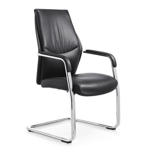 Moderner Besucherstuhl - VILLA - Flekssit Office Furniture - für den Innenraum / Leder / Polster