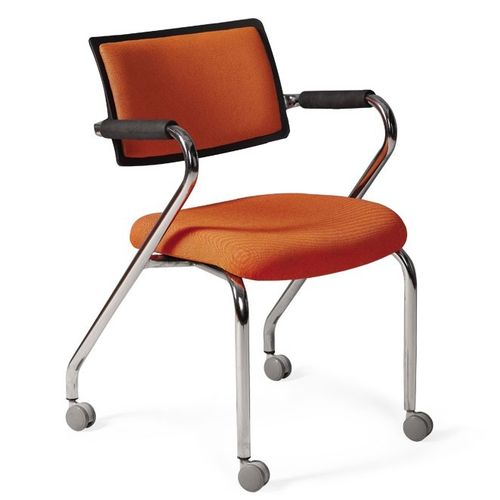 Moderner Besucherstuhl - TOPAZ - Flekssit Office Furniture - für den Innenraum / Aluminium / Polyurethan