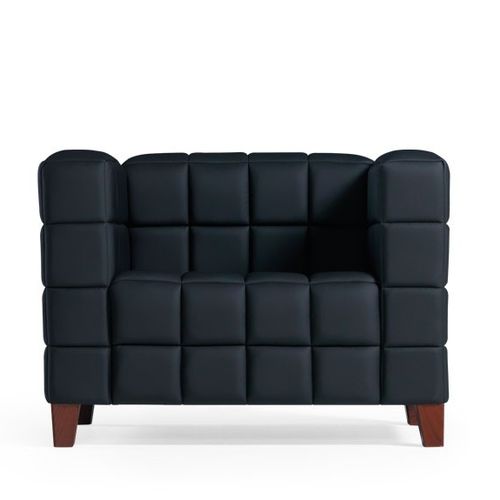 Moderner Sessel - PIAZZA - Flekssit Office Furniture - Leder / Holz / schwarz