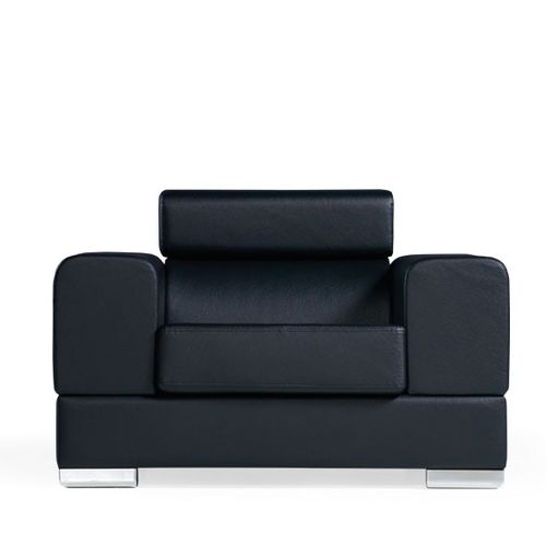 Moderner Sessel - COSY - Flekssit Office Furniture - Leder / Metall / schwarz