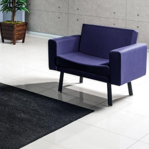 Moderner Sessel - TOLL - Flekssit Office Furniture - Stoff / Metall / blau