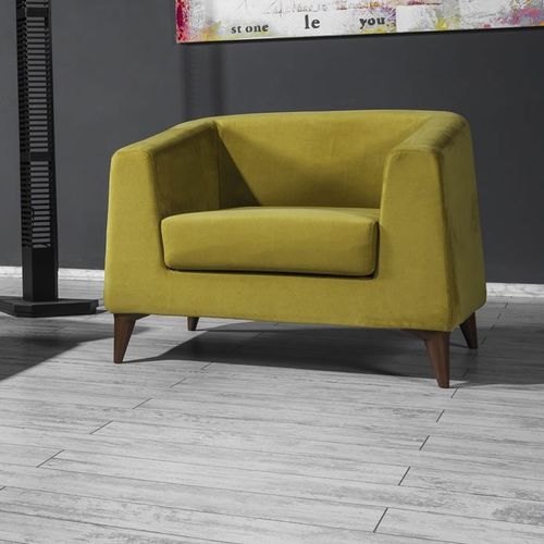 Moderner Sessel - LOTUS - Flekssit Office Furniture - Stoff / Holz / gelb
