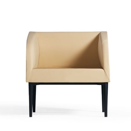 Moderner Sessel - VADI - Flekssit Office Furniture - Leder / Holz / beige