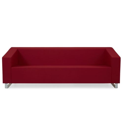 Modernes Sofa - JIVAL - Flekssit Office Furniture - Stoff / mit Armlehnen / rot