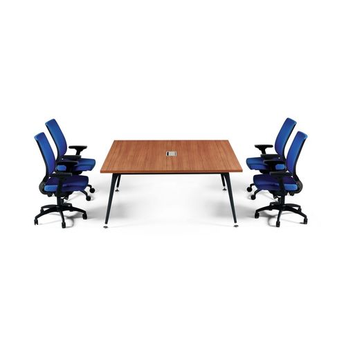 Moderner Besprechungstisch - CROSS - Flekssit Office Furniture - Holz / Gestell aus Metall / rechteckig