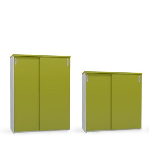 Niedriger Aktenschrank - FERRO - Flekssit Office Furniture - hoch / melaminbeschichtet / mit Flügeltür