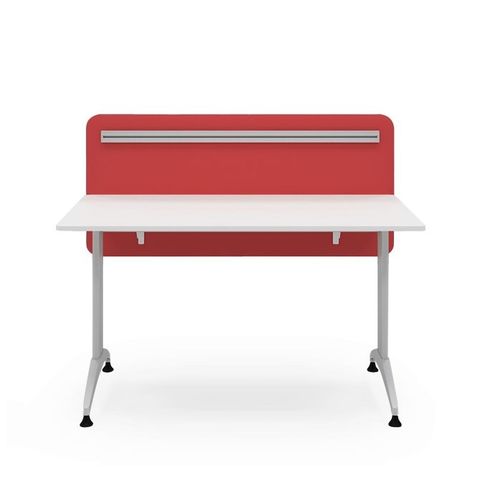 Moderner Schreibtisch - SFH 65 1300 - Flekssit Office Furniture - melaminbeschichtet / mit 4 Beinen / Akustik