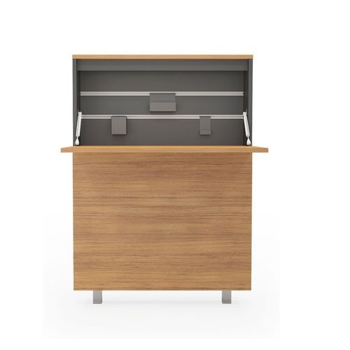 Wandmontierter Schreibtisch - LESS - Flekssit Office Furniture - modern / Holz / für Homeoffice