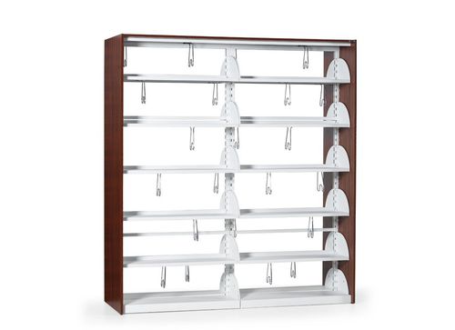 Hohes Bücherregal - Flekssit Office Furniture - modern / Metall / melaminbeschichtet