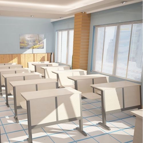 Moderner Unterrichtstisch - SELEN - Flekssit Office Furniture - Holz / Gestell aus Metall / rechteckig