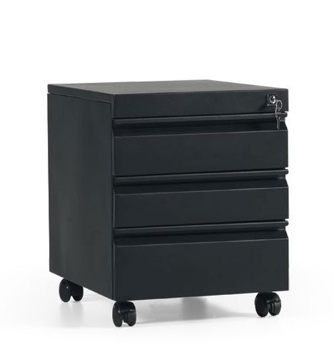 Blech-Schreibtischcontainer - MKS2 - Flekssit Office Furniture - mit 3 Schubladen / mit 2 Schubladen / auf Rollen
