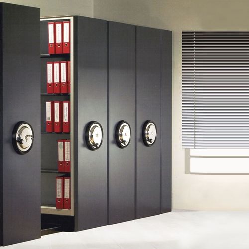 Hoher Aktenschrank - 6101.A - Flekssit Office Furniture - Blech / mit Flügeltür / modern