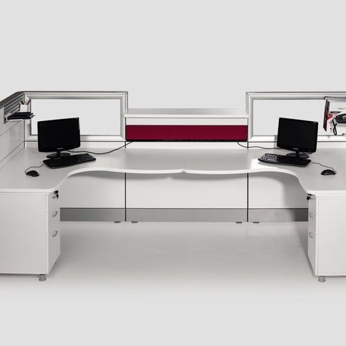 Aluminium-Empfangstheke - SPA 90 9100 - Flekssit Office Furniture