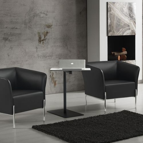 Sessel / minimalistisches Design - LOUISE - Flekssit Office Furniture - Stahl / Stahl / Chrom