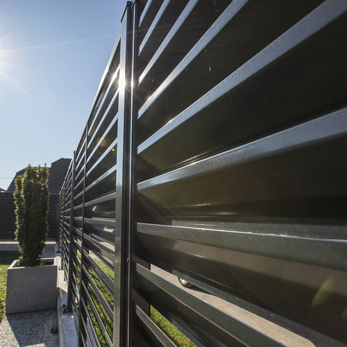 Lamellenzaun - LOUVRE - Ograje Kočevar - Garten / galvanisiertem Stahl / modern