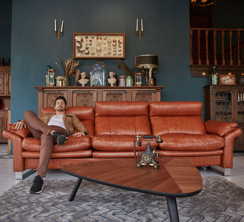Modulsofa - AVENTA  - ZEDERE - Eck / modern / Stoff