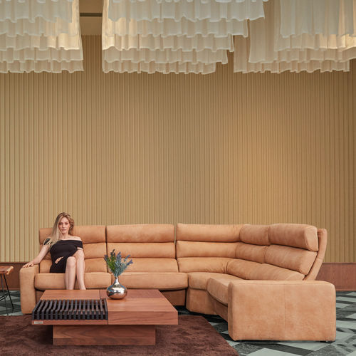 Modulsofa - BERLINO  - ZEDERE - Eck / modern / Stoff