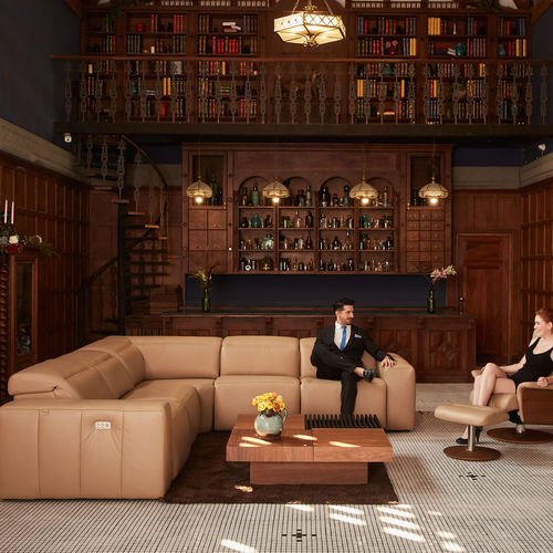 Modulsofa - DOMANI - ZEDERE - Eck / modern / Stoff