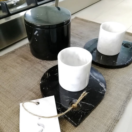 Carrara-Marmor-Zuckerdose - ART. 12 - Vie Del MarMo - für Gewerbegebrauch