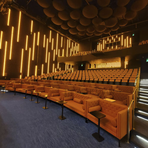 Moderner Auditoriumsessel - Foshan Oshujian Furniture Manufacturing Co., Ltd. - Stoff / Schaumstoff / Holz