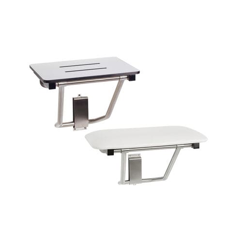 Klappbarer Duschsitz - SSB-180150-PWS | SSB-180150-NW - Seachrome - wandmontiert / PEHD / Edelstahl