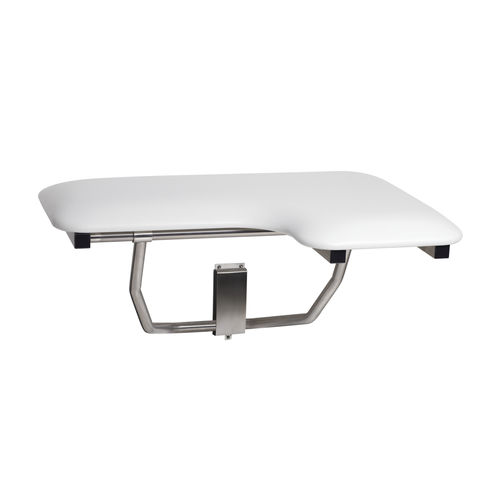 Klappbarer Duschsitz - SSL-260225-NW - Seachrome - wandmontiert / Edelstahl / für Gewerbegebrauch