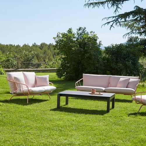 Modernes Sofa - NANSA - Musola - für Außenbereich / Stoff / mit Armlehnen