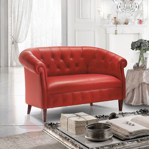 Klassisches Sofa - Margott  - DI MARCO INTERIOR SOFA - Leder / handgefertigt / Made in Italy