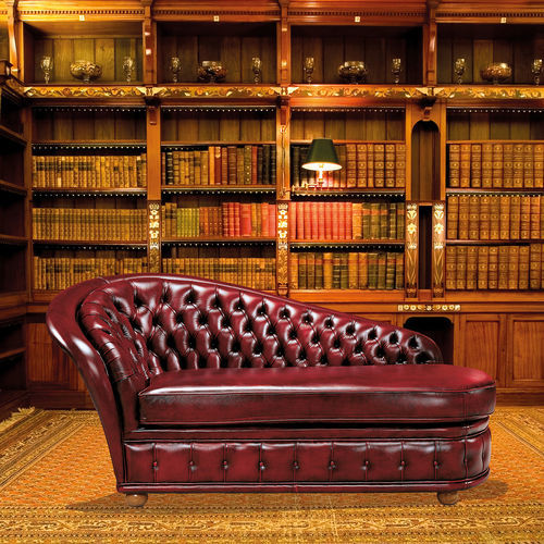 Klassische Récamiere - Dormiuse Versailles - DI MARCO INTERIOR SOFA - Leder / Holz / Gestell aus Holz