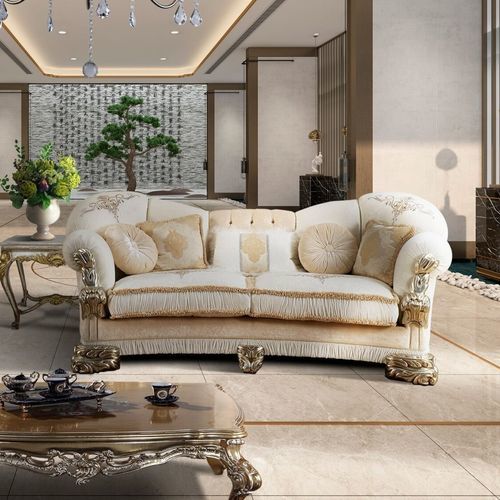 Klassisches Sofa - VANITY  - DI MARCO INTERIOR SOFA - Stoff / mit Armlehnen / mit Kissen