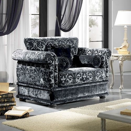 Klassischer Sessel - OXFORD  - DI MARCO INTERIOR SOFA - Stoff / Holz / individuell gestaltbar