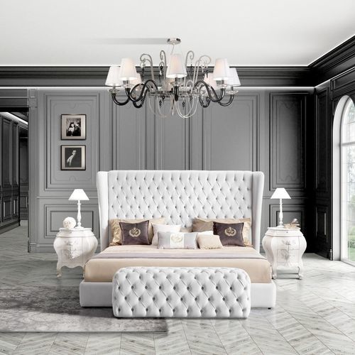 Doppelbett - Hermes  - DI MARCO INTERIOR SOFA - klassisch / Polster / gepolstertes Kopfteil
