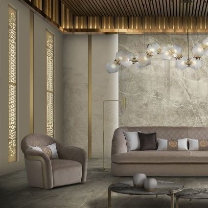 Moderner Sessel - TOKYO - DI MARCO INTERIOR SOFA - Stoff / handgefertigt / mit Kissen