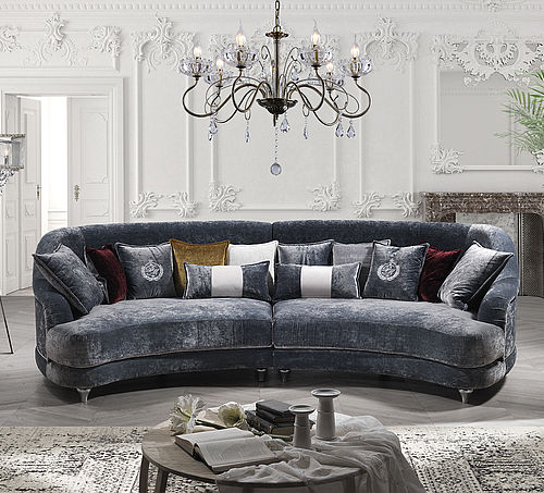 Halbrundes Sofa - Elisir - DI MARCO INTERIOR SOFA - modular / modern / Stoff