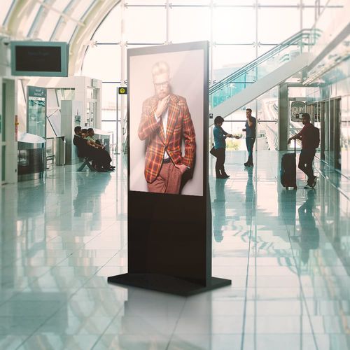 Multimedia-Infosäule - TOUCH BOARD - Atlantic Tech - für den Innenraum / für Außenbereich / mit Touchscreen