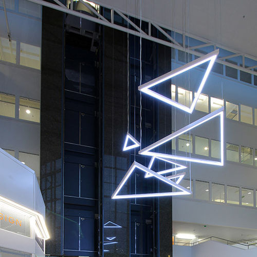 Beleuchtungsprofil für Aufbau - KOPRO - Klus Design - hängend / LED / für Gewerbegebrauch