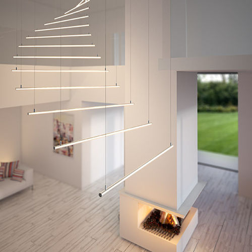 Hängendes Beleuchtungsprofil - JAZ - Klus Design - LED / für Gewerbegebrauch