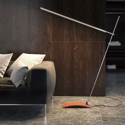 Stehleuchte - FAJNA - Klus Design - anodisiertes Aluminium / MDF / modern