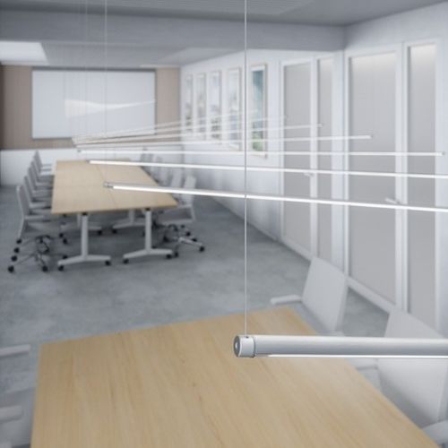 Hängendes Beleuchtungsprofil - PIKO-O - Klus Design - LED / für Gewerbegebrauch