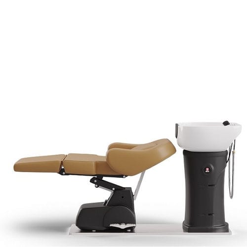 Elektrischer Waschsessel - 270FA - BD KOREA CO.,LTD - mit Fußstütze / Kunstleder / 1 Platz