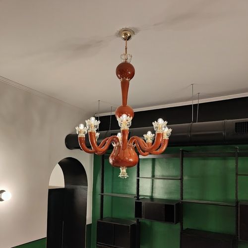 Moderner Kronleuchter - NANNI - BOTTEGA VENEZIANA - geblasenes Glas / Muranoglas / Gold
