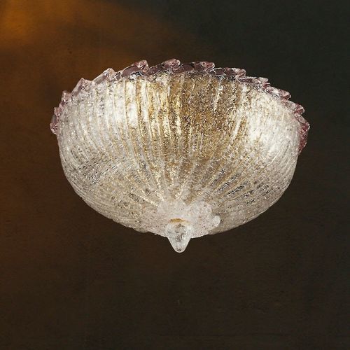 Stil-Deckenleuchte - SANDALO PF - BOTTEGA VENEZIANA - rund / Kristall / Muranoglas