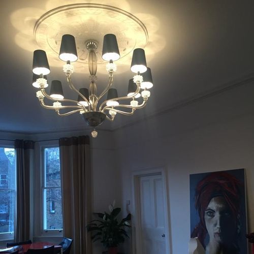 Moderner Kronleuchter - SHAPES - BOTTEGA VENEZIANA - geblasenes Glas / Muranoglas / Rauchglas