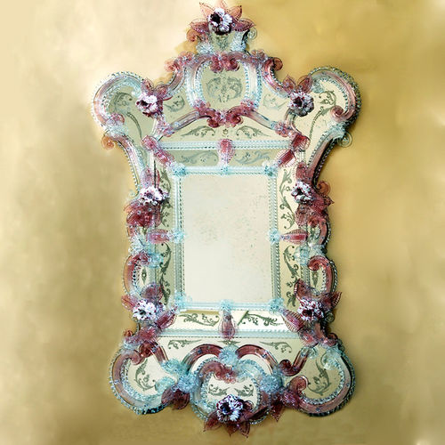 Wandmontierter Spiegel - OTTAVIO - BOTTEGA VENEZIANA - für Gewerbegebrauch / venezianischer Stil / Muranoglas