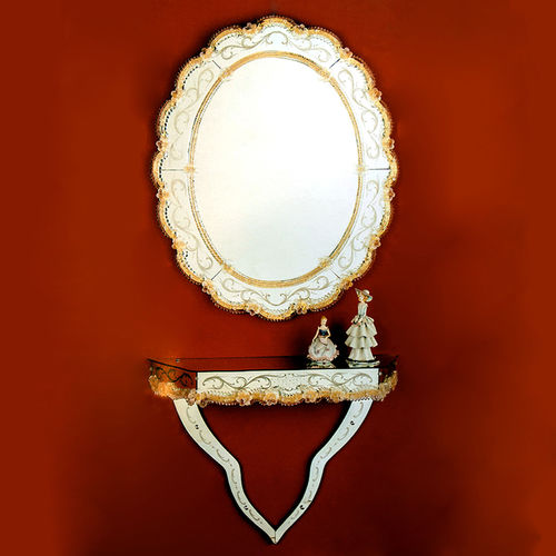 Wandmontierter Spiegel - VLADIMIRO - BOTTEGA VENEZIANA - für Gewerbegebrauch / venezianischer Stil / Muranoglas